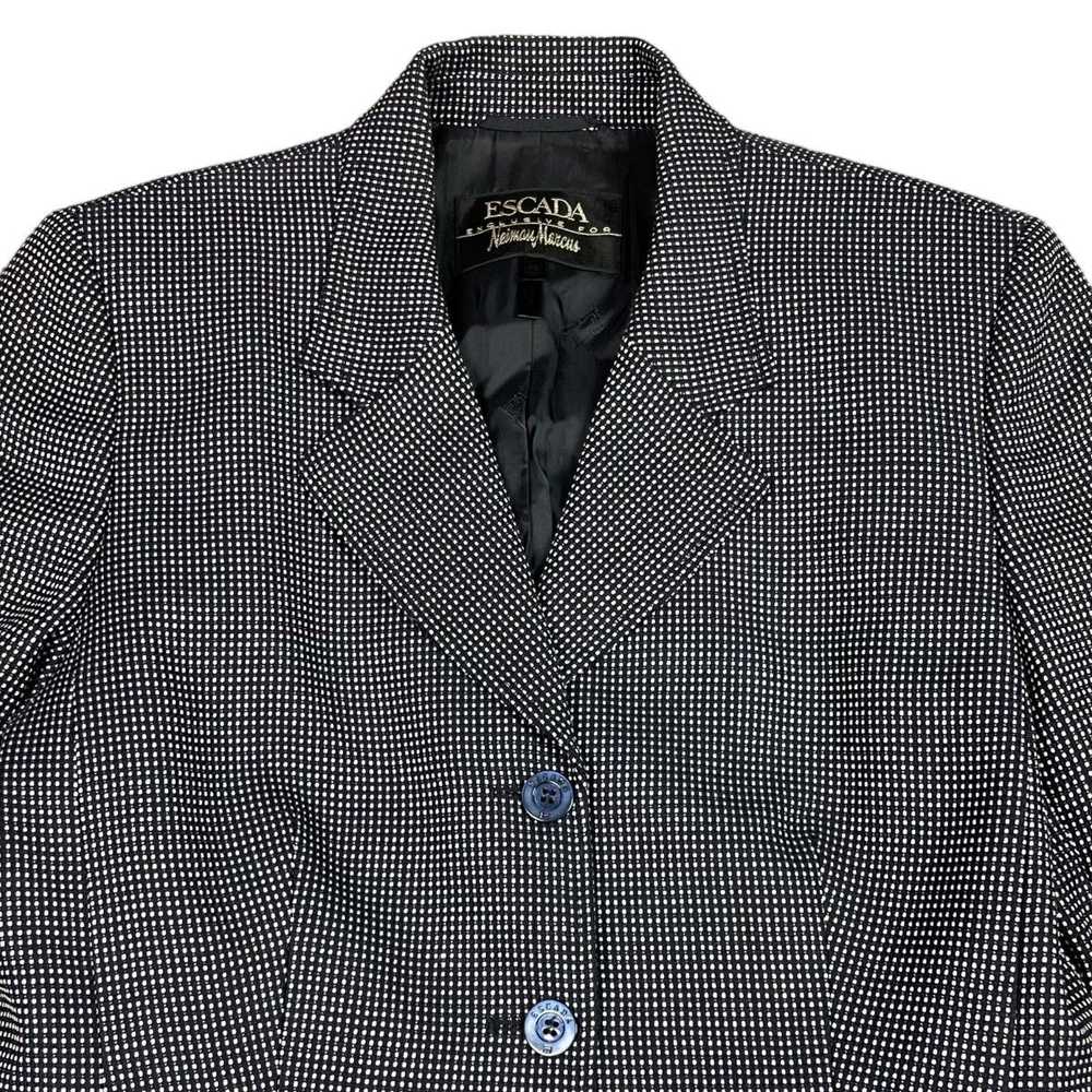 Escada ESCADA For Neiman Marcus Plaid Blazer Wool… - image 4