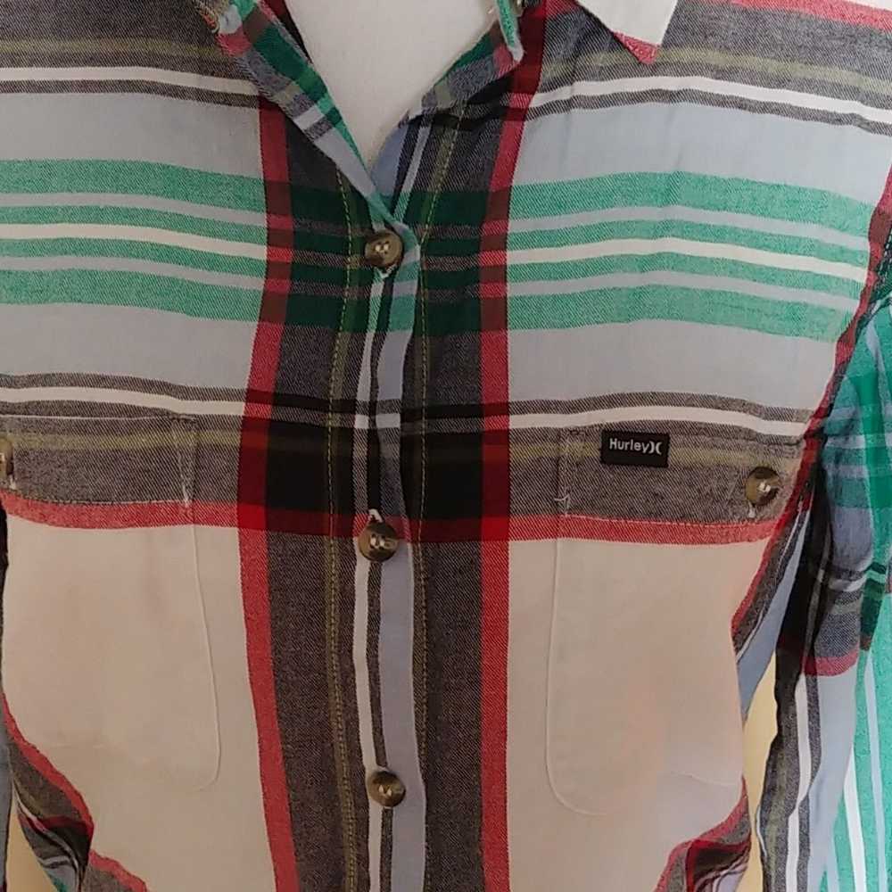 Hurley Hurley Top Shirt Flannel Wilson Ex-Boyfrie… - image 2