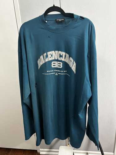 Balenciaga Balenciaga oversized distressed long sl