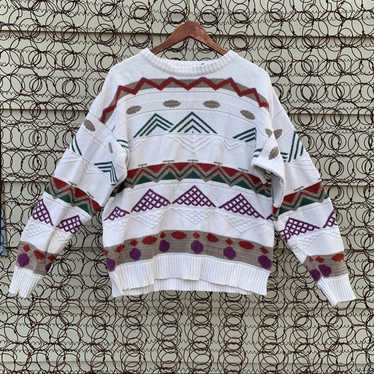 London Fog Vintage 90s London Fog geometric stripe