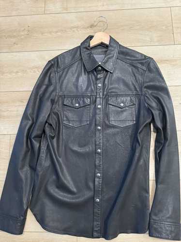 Allsaints AllSaints Irwin Leather shirt