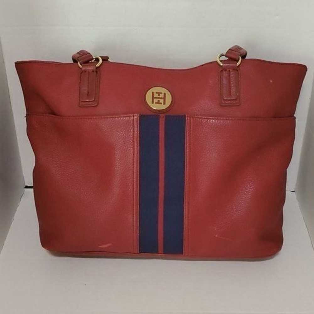 Tommy Hilfiger Tommy Hilfiger Leather Bag Tote Sh… - image 8