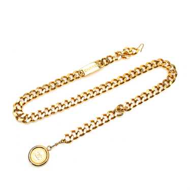 Gold Chanel Gold Plated Medallion Chain Belt