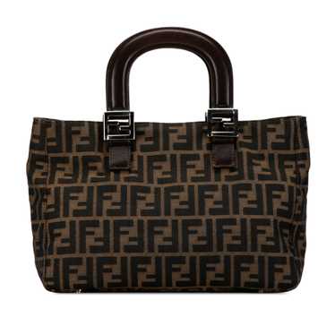 Brown Fendi Zucca Canvas Twins Tote