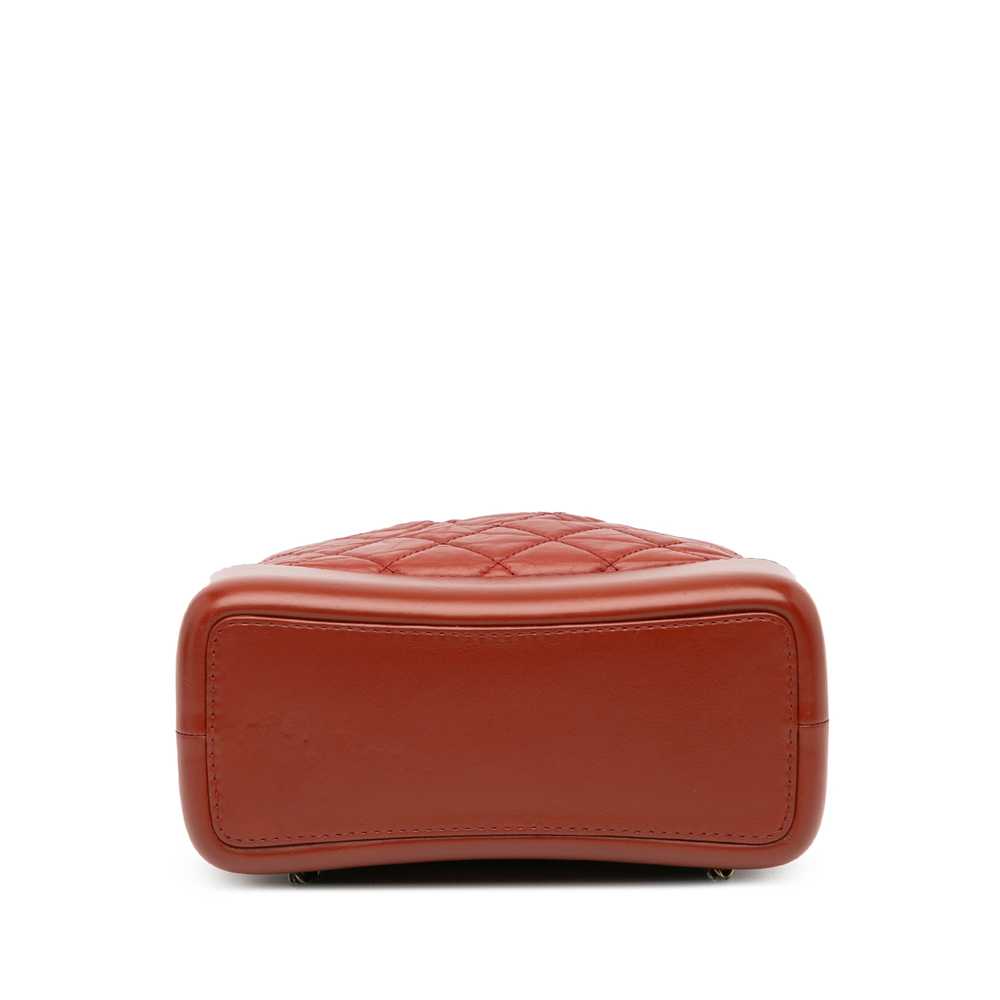 Red Chanel Small Aged Calfskin Gabrielle Backpack - image 3