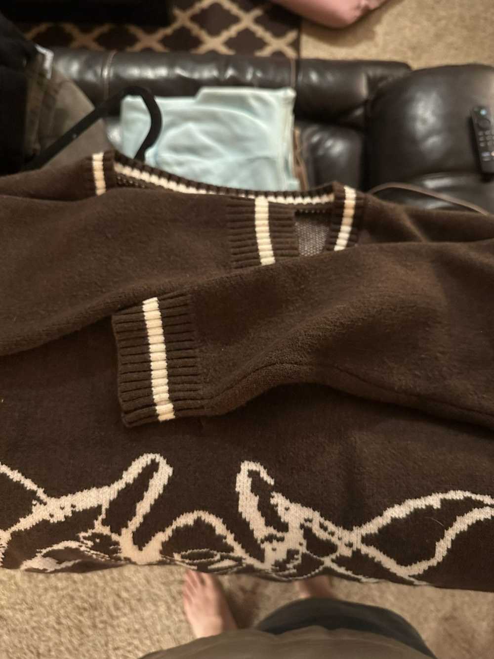 Streetwear Heaven Can Wait Brown Knit - image 4