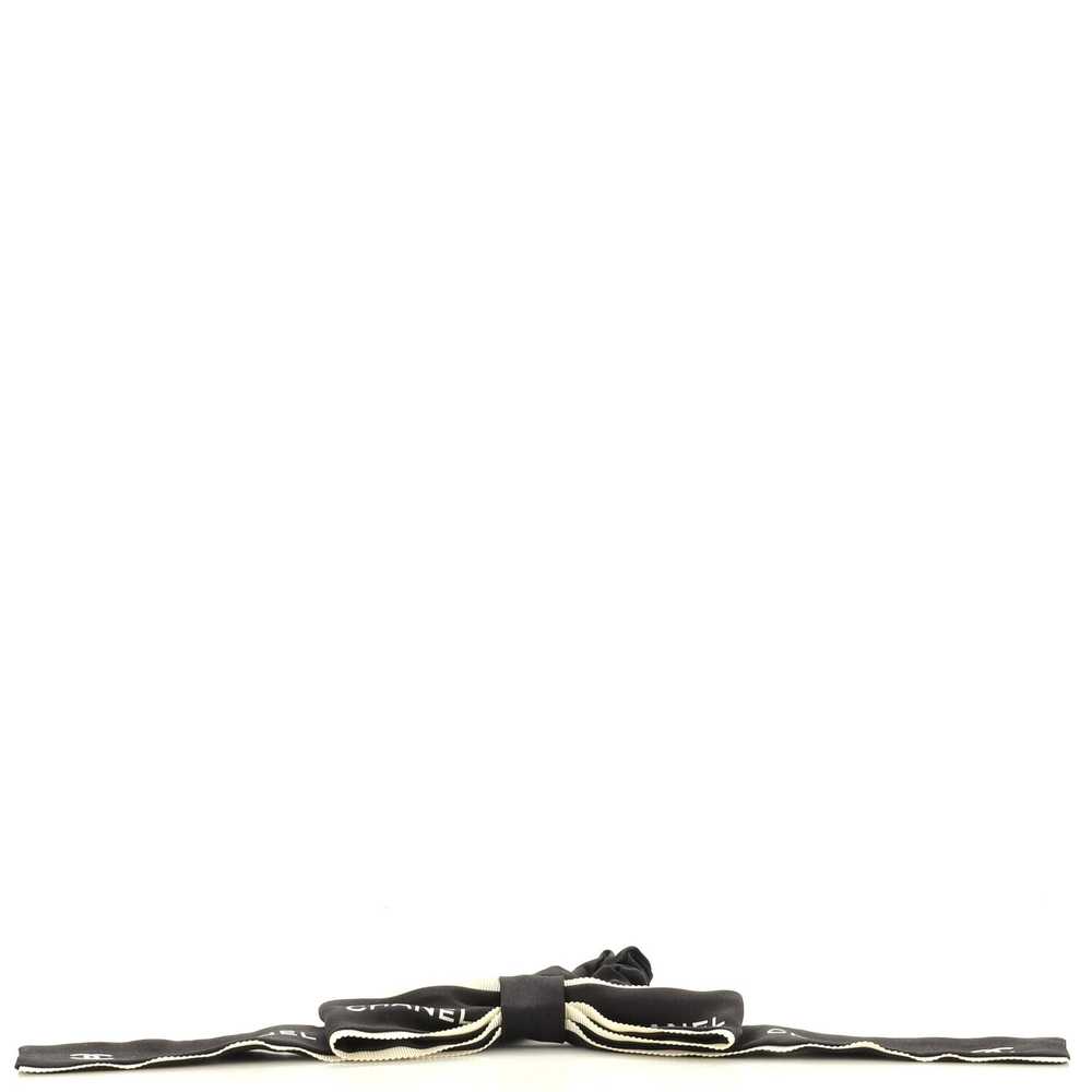 CHANEL Bow Hair Tie Printed Silk - image 2