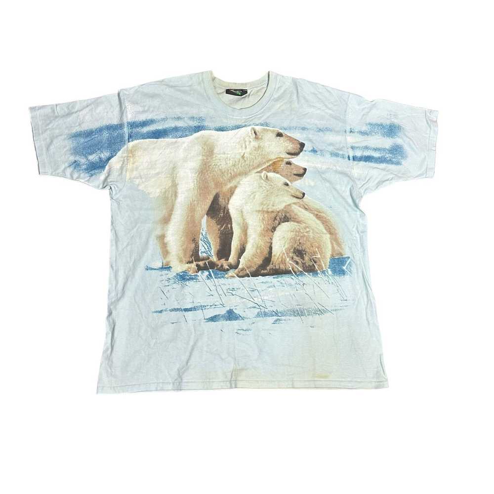 Vintage Vintage Polar Bear Large Print Tee Shirt … - image 1