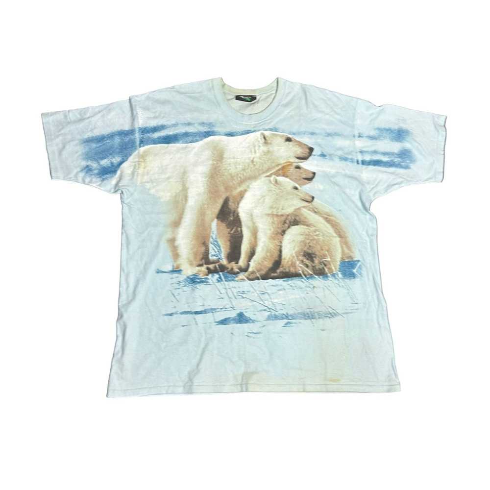 Vintage Vintage Polar Bear Large Print Tee Shirt … - image 2