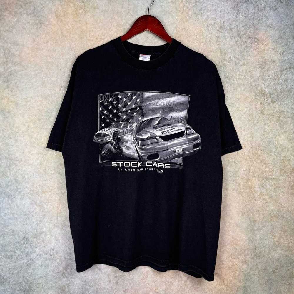 NASCAR × Vintage VTG Y2K Stock Cars Graphic T Shi… - image 1