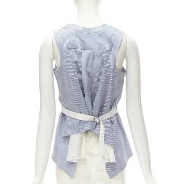 Sacai 2005 Placket Button Up hotsell Grey Ribbed Beaded Tank Top