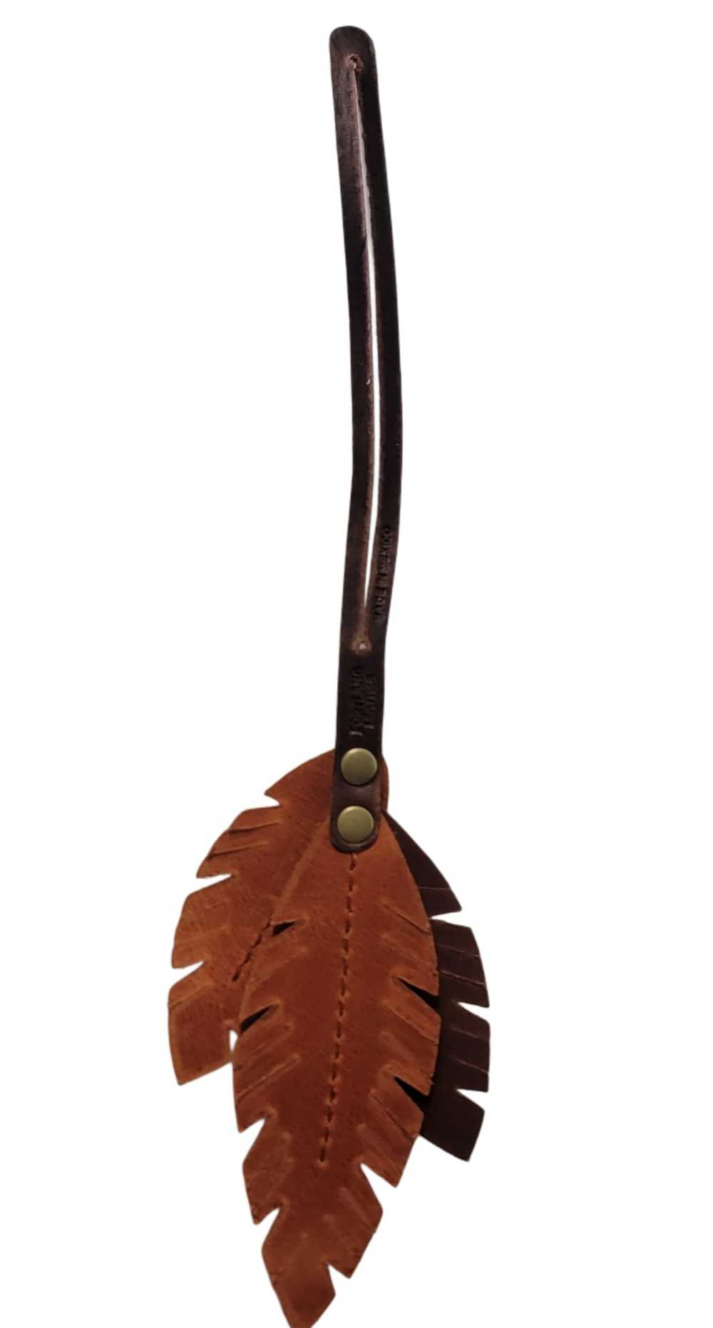 Portland Leather Leaf Tassel / Leaves / Feathers … - image 5