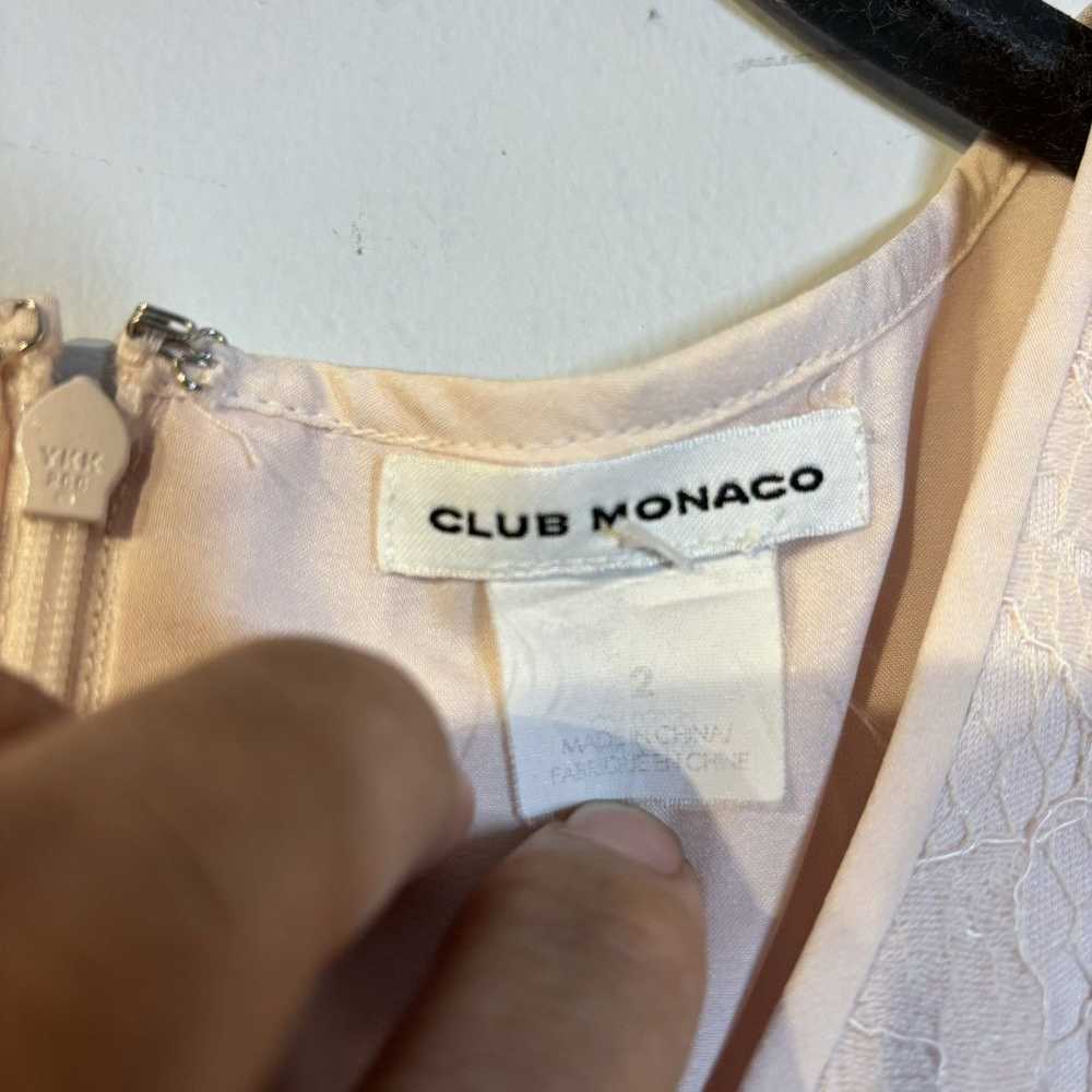 Club Monaco Club Monaco Light Pink Floral Lace Bl… - image 2