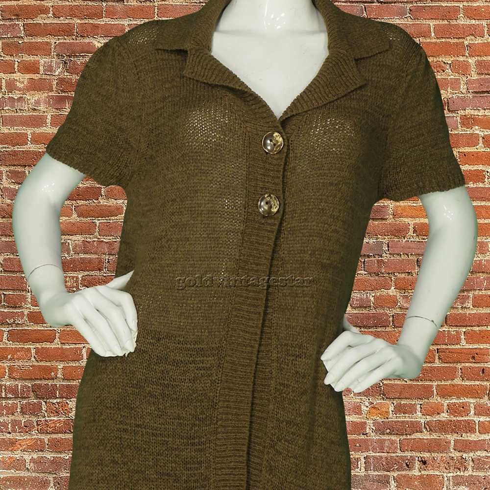 Other August Silk Shimmer Knit Cardigan Dress Ret… - image 5