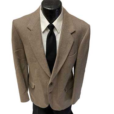 Other Vtg MAGEE HERRINGBONE Sport Coat Overcheck … - image 1