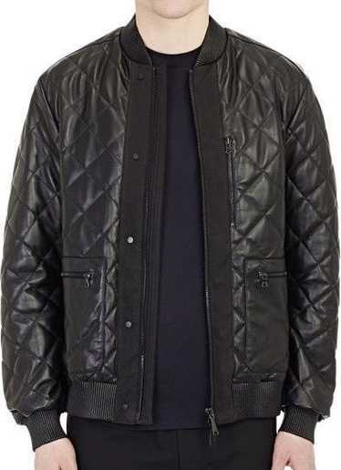 Oamc Quilted Leather Bomber sz L