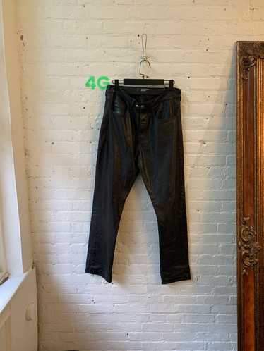 Enfants Riches Deprimes ERD BLACK LEATHER JEANS 4G