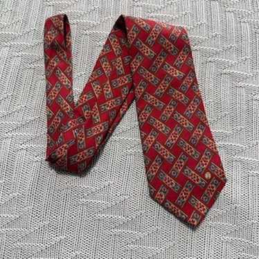 Alfred Dunhill Dunhill red basketweave patterned s