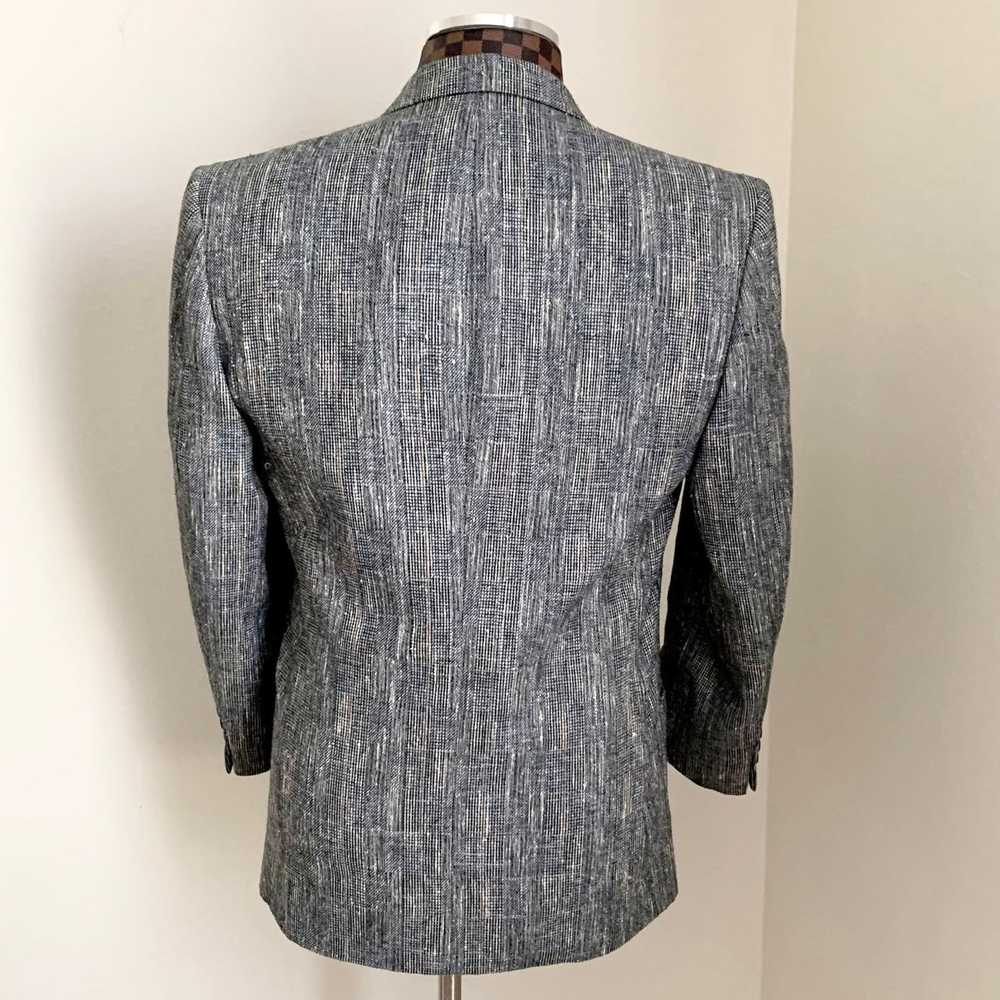 Vintage Vtg Puccinni 2-Button Blazer Jacket Gray … - image 4