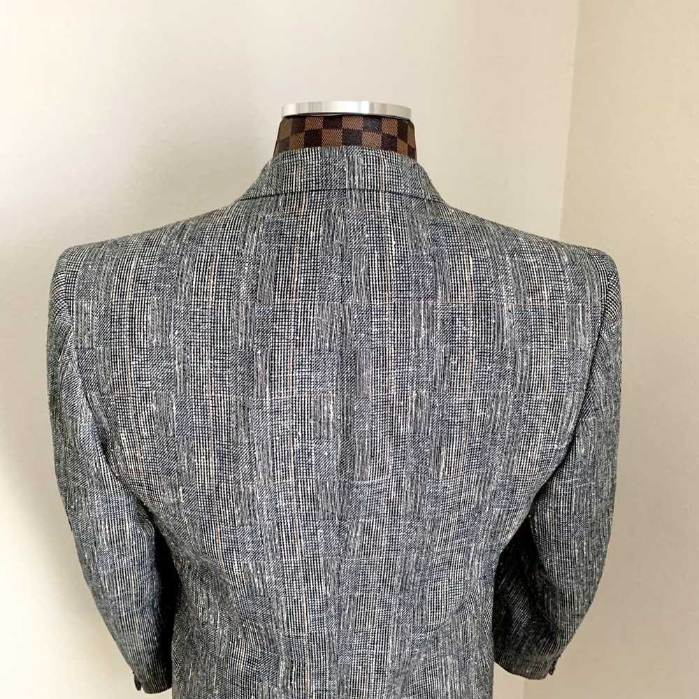 Vintage Vtg Puccinni 2-Button Blazer Jacket Gray … - image 7