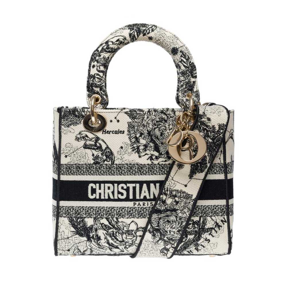 Dior Lady Dior cloth handbag - image 3