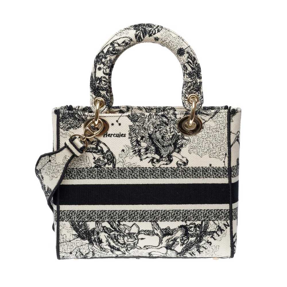 Dior Lady Dior cloth handbag - image 4