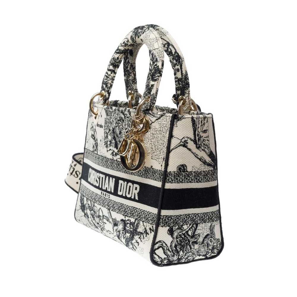 Dior Lady Dior cloth handbag - image 5