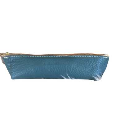 Portland Leather Turquoise Canoe Pouch New