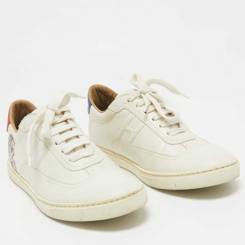 Hermès Leather trainers - image 3