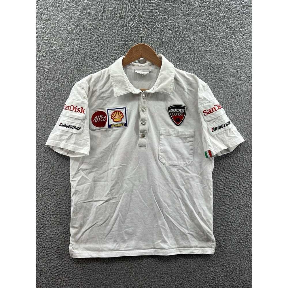 Ducati Vintage Ducati Corse Alice Racing Polo Whi… - image 1