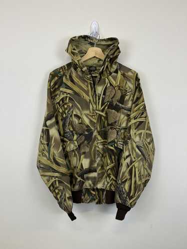 Outdoor Life × Vintage Spartan Reed Camo Zip Up H… - image 1