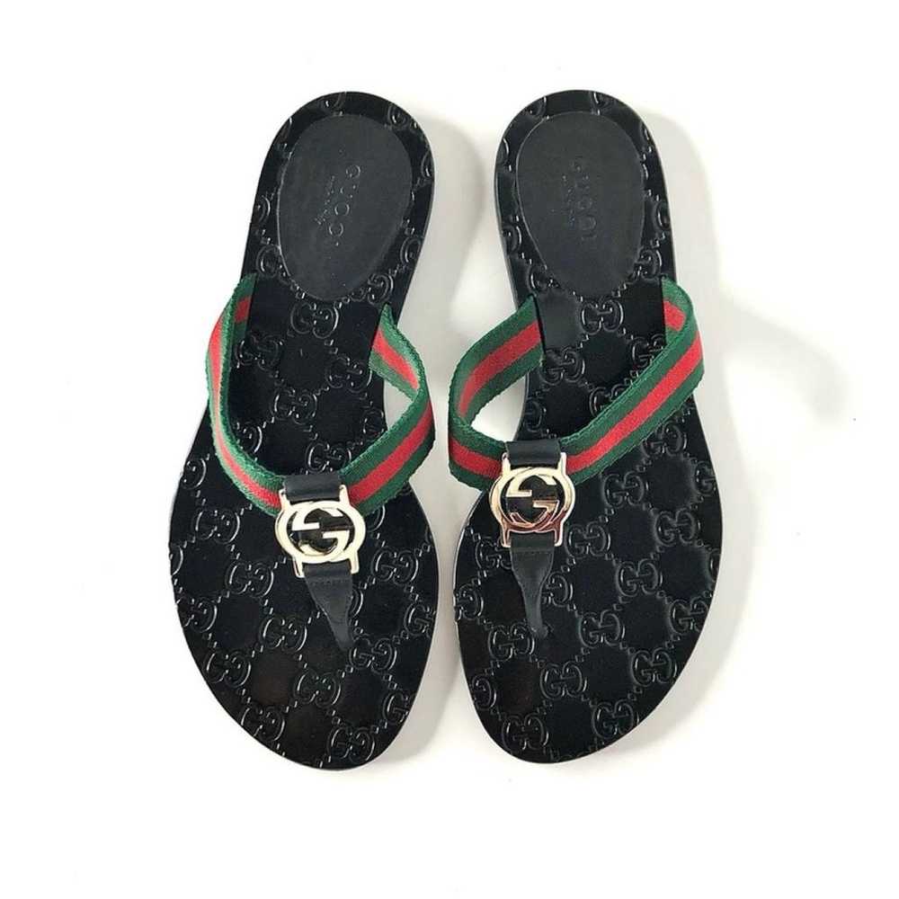 Gucci Leather sandal - image 4