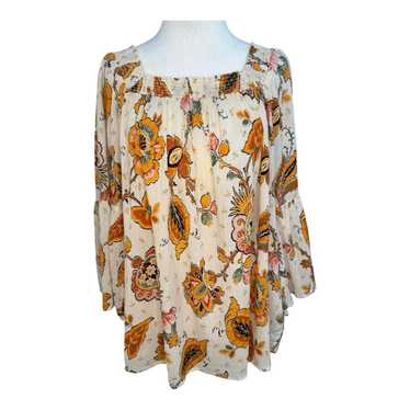 Chaps Chaps Women's Floral Blouse Large Multicolor