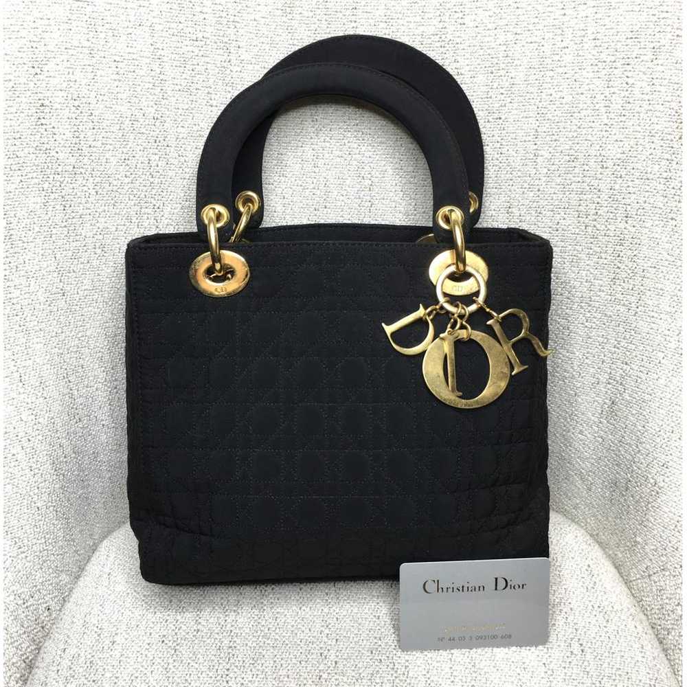 Dior Lady Dior cloth handbag - image 2