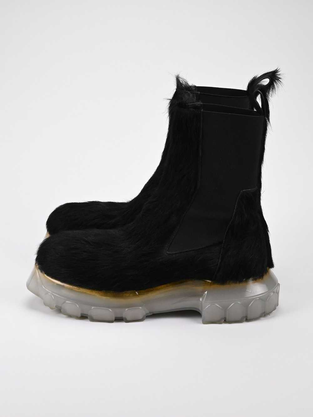 Rick Owens Pony Hair Beatle Bozo Tractor Boots - image 4