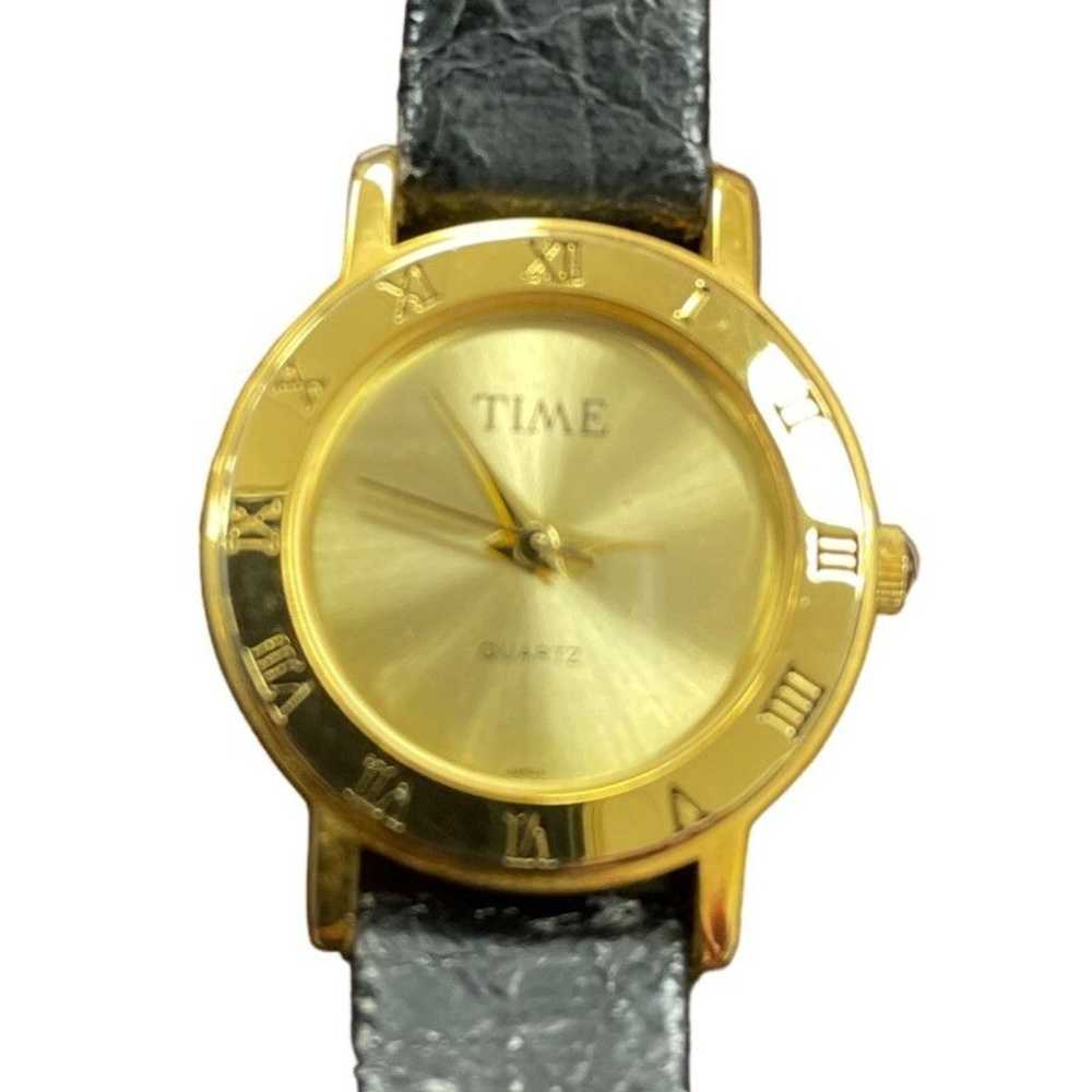 Other Time Magazine Women's Promo Watch with Blac… - image 1