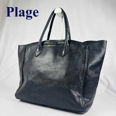 Plage de Charme Tote Bag Leather A4 Compatible - image 1