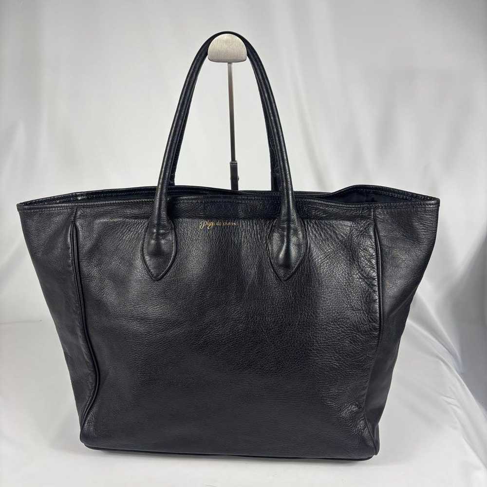 Plage de Charme Tote Bag Leather A4 Compatible - image 2