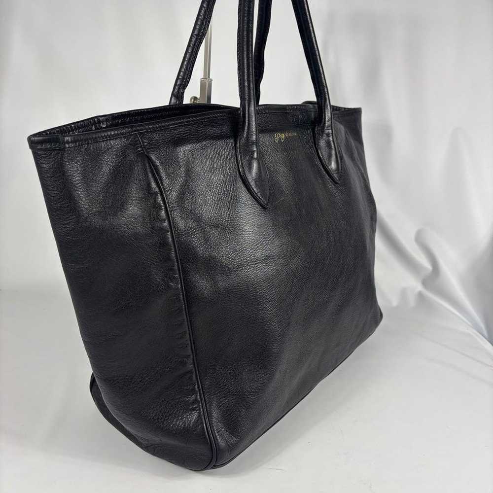 Plage de Charme Tote Bag Leather A4 Compatible - image 3