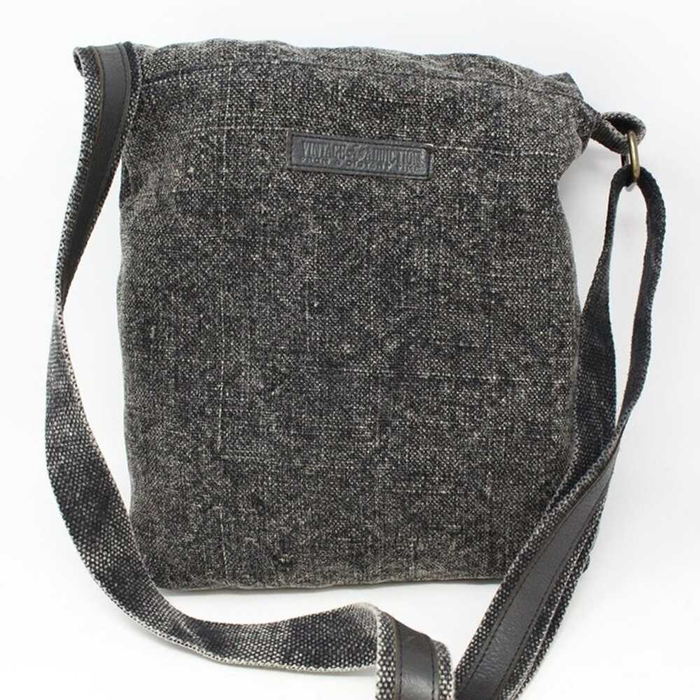 Vintage Addiction Jute Messenger Crossbody Bag Bl… - image 4