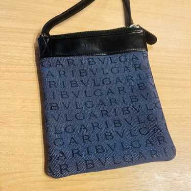 BVLGARI Bvlgari logo shoulder pouch blue - image 1