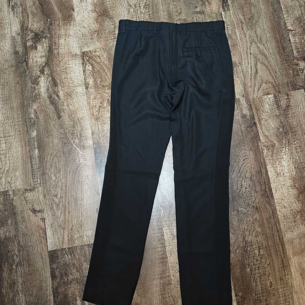 Haider Ackermann Black Wool Skinny Dress Pants 32… - image 11