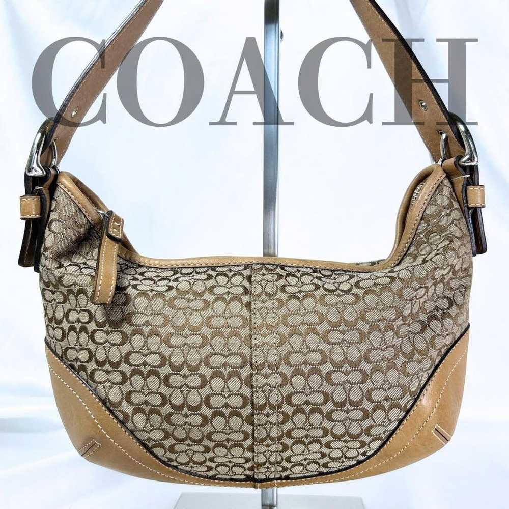 COACH Small Hobo One-Shoulder Bag Mini Signature - image 1