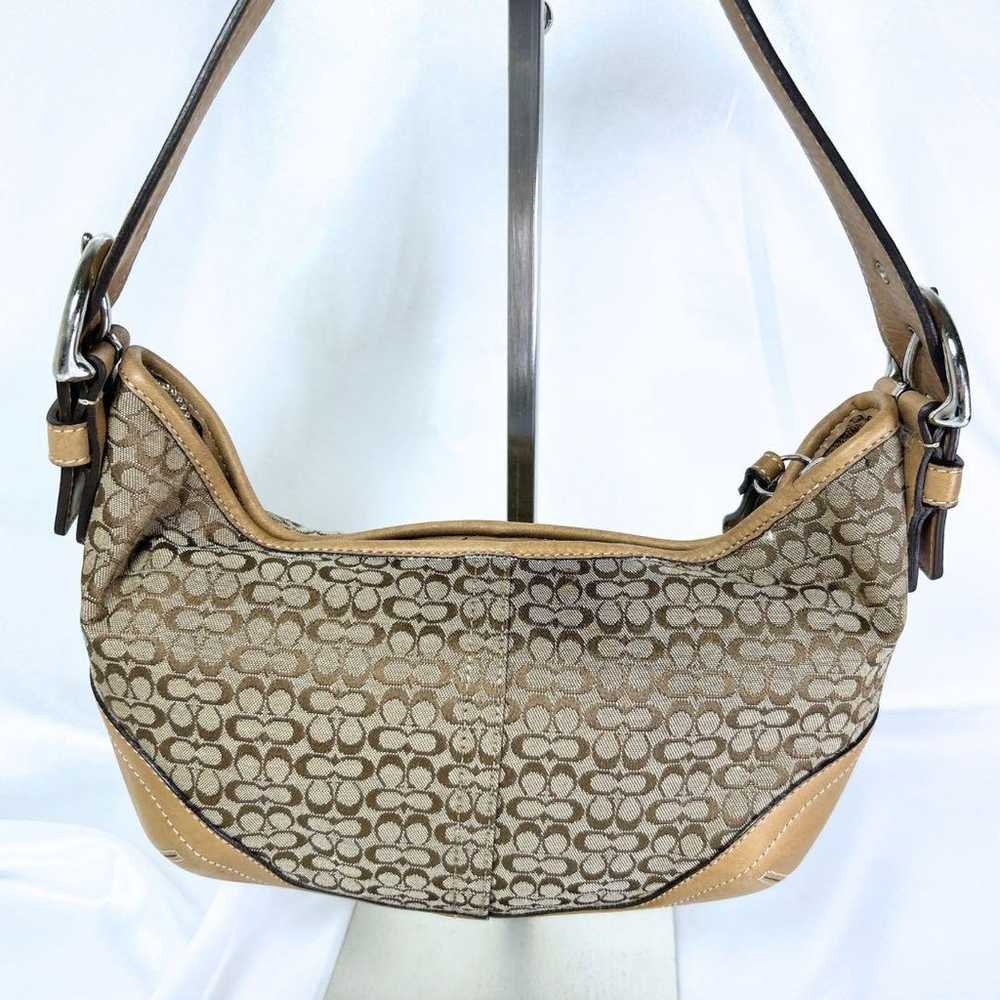 COACH Small Hobo One-Shoulder Bag Mini Signature - image 3