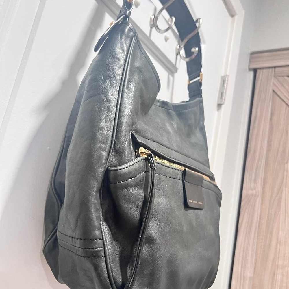 MARC BY MARC JACOBS Moto BLACK Leather Hobo Handb… - image 5