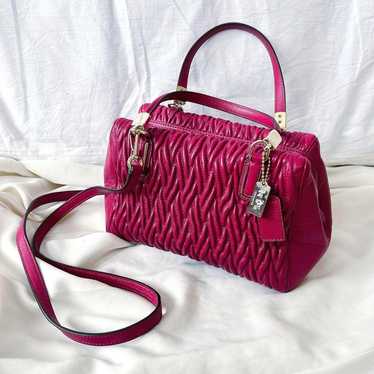 COACH Pink Leather Handbag - image 1