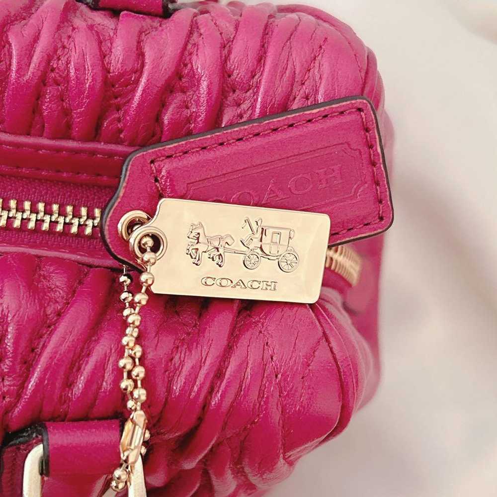 COACH Pink Leather Handbag - image 3