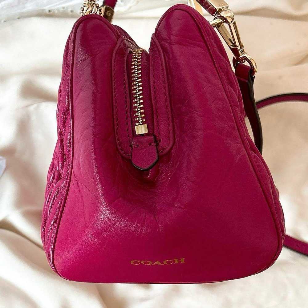 COACH Pink Leather Handbag - image 5