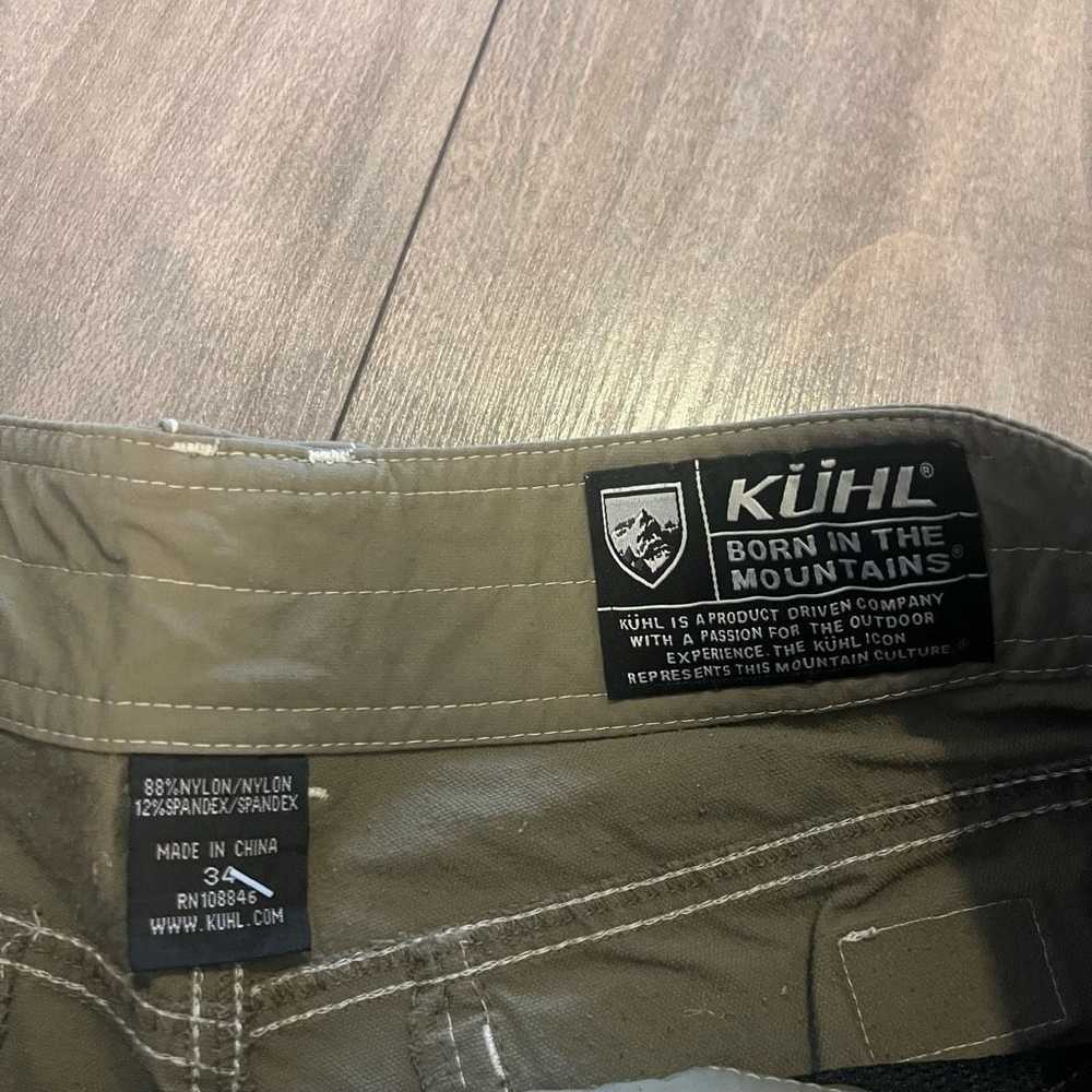 Kuhl Kuhl Khaki/Green Athletic Cargo Shorts Men 3… - image 3