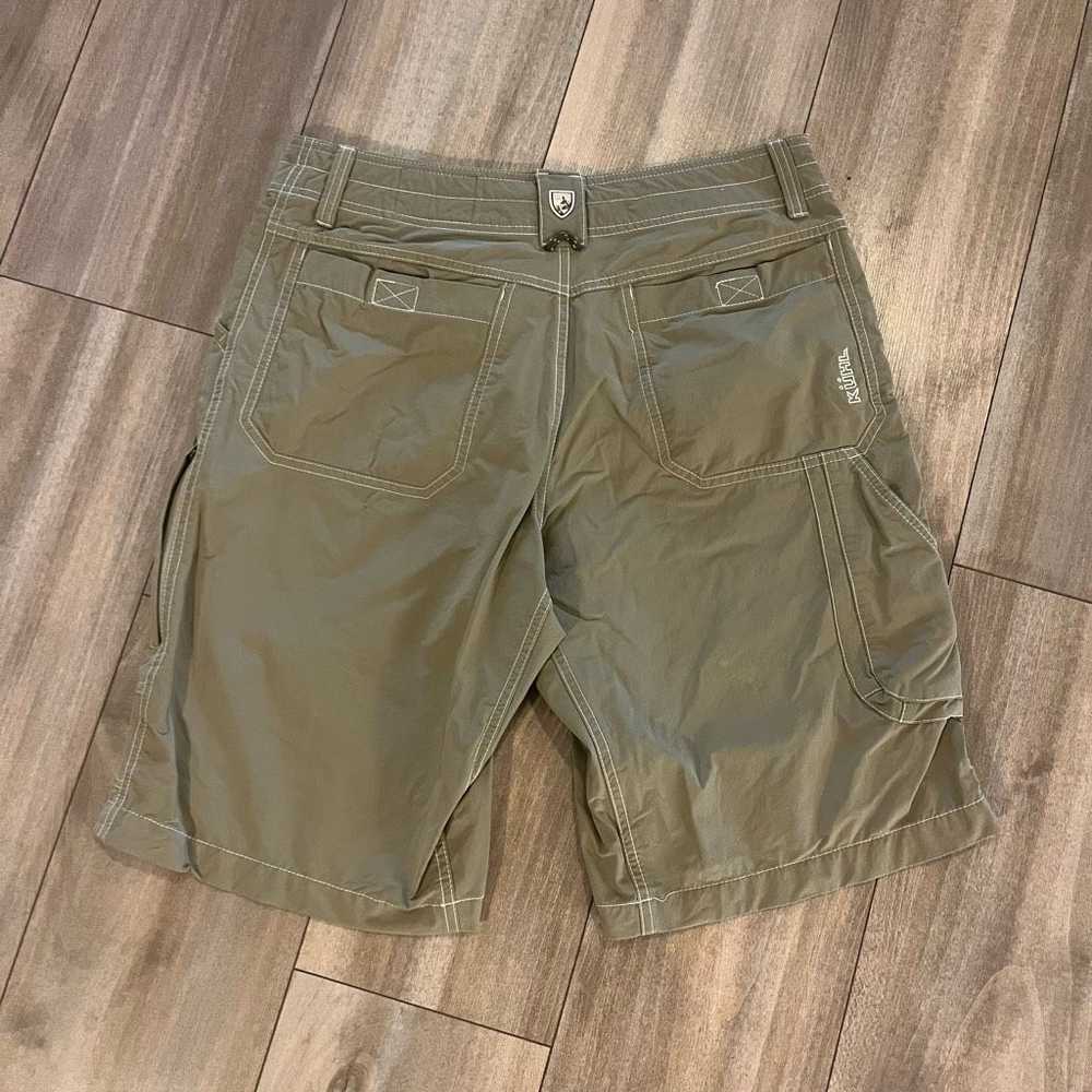 Kuhl Kuhl Khaki/Green Athletic Cargo Shorts Men 3… - image 5